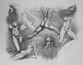 Michael Hensley Drawings, Figure Groups 3